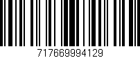 Código de barras (EAN, GTIN, SKU, ISBN): '717669994129'