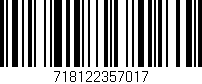 Código de barras (EAN, GTIN, SKU, ISBN): '718122357017'
