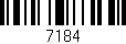 Código de barras (EAN, GTIN, SKU, ISBN): '7184'