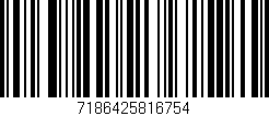 Código de barras (EAN, GTIN, SKU, ISBN): '7186425816754'