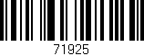 Código de barras (EAN, GTIN, SKU, ISBN): '71925'
