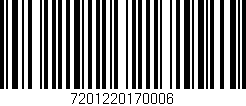 Código de barras (EAN, GTIN, SKU, ISBN): '7201220170006'
