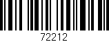 Código de barras (EAN, GTIN, SKU, ISBN): '72212'