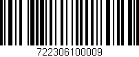 Código de barras (EAN, GTIN, SKU, ISBN): '722306100009'