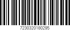Código de barras (EAN, GTIN, SKU, ISBN): '7230320180295'