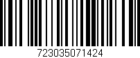Código de barras (EAN, GTIN, SKU, ISBN): '723035071424'