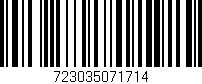 Código de barras (EAN, GTIN, SKU, ISBN): '723035071714'