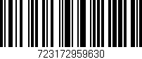 Código de barras (EAN, GTIN, SKU, ISBN): '723172959630'