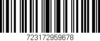 Código de barras (EAN, GTIN, SKU, ISBN): '723172959678'