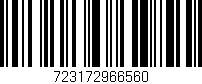 Código de barras (EAN, GTIN, SKU, ISBN): '723172966560'