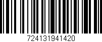 Código de barras (EAN, GTIN, SKU, ISBN): '724131941420'