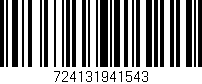 Código de barras (EAN, GTIN, SKU, ISBN): '724131941543'