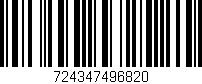 Código de barras (EAN, GTIN, SKU, ISBN): '724347496820'