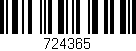 Código de barras (EAN, GTIN, SKU, ISBN): '724365'