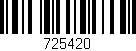 Código de barras (EAN, GTIN, SKU, ISBN): '725420'