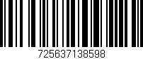 Código de barras (EAN, GTIN, SKU, ISBN): '725637138598'
