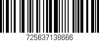 Código de barras (EAN, GTIN, SKU, ISBN): '725637138666'
