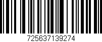 Código de barras (EAN, GTIN, SKU, ISBN): '725637139274'