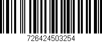 Código de barras (EAN, GTIN, SKU, ISBN): '726424503254'