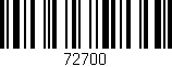 Código de barras (EAN, GTIN, SKU, ISBN): '72700'