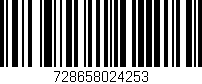 Código de barras (EAN, GTIN, SKU, ISBN): '728658024253'