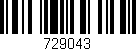 Código de barras (EAN, GTIN, SKU, ISBN): '729043'