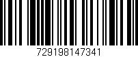 Código de barras (EAN, GTIN, SKU, ISBN): '729198147341'