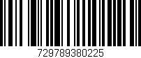 Código de barras (EAN, GTIN, SKU, ISBN): '729789380225'