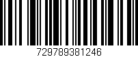 Código de barras (EAN, GTIN, SKU, ISBN): '729789381246'