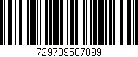 Código de barras (EAN, GTIN, SKU, ISBN): '729789507899'