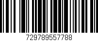 Código de barras (EAN, GTIN, SKU, ISBN): '729789557788'