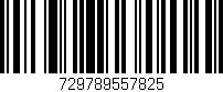 Código de barras (EAN, GTIN, SKU, ISBN): '729789557825'