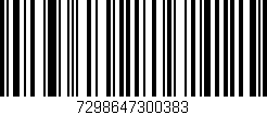 Código de barras (EAN, GTIN, SKU, ISBN): '7298647300383'