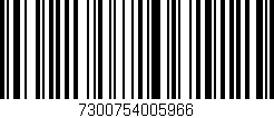 Código de barras (EAN, GTIN, SKU, ISBN): '7300754005966'