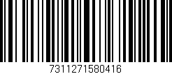 Código de barras (EAN, GTIN, SKU, ISBN): '7311271580416'