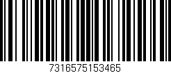 Código de barras (EAN, GTIN, SKU, ISBN): '7316575153465'