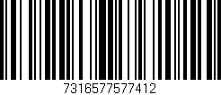 Código de barras (EAN, GTIN, SKU, ISBN): '7316577577412'