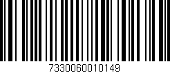 Código de barras (EAN, GTIN, SKU, ISBN): '7330060010149'