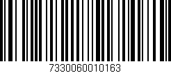 Código de barras (EAN, GTIN, SKU, ISBN): '7330060010163'