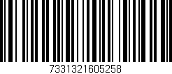 Código de barras (EAN, GTIN, SKU, ISBN): '7331321605258'