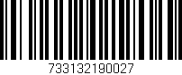Código de barras (EAN, GTIN, SKU, ISBN): '733132190027'