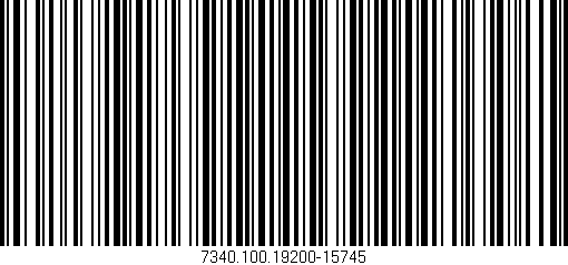 Código de barras (EAN, GTIN, SKU, ISBN): '7340.100.19200-15745'