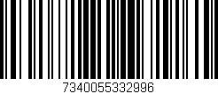 Código de barras (EAN, GTIN, SKU, ISBN): '7340055332996'