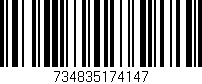 Código de barras (EAN, GTIN, SKU, ISBN): '734835174147'