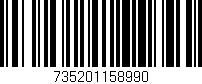 Código de barras (EAN, GTIN, SKU, ISBN): '735201158990'