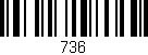 Código de barras (EAN, GTIN, SKU, ISBN): '736'