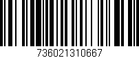 Código de barras (EAN, GTIN, SKU, ISBN): '736021310667'