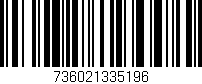 Código de barras (EAN, GTIN, SKU, ISBN): '736021335196'