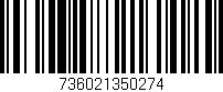 Código de barras (EAN, GTIN, SKU, ISBN): '736021350274'