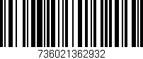 Código de barras (EAN, GTIN, SKU, ISBN): '736021362932'